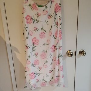 Princess Polly Pink and White Pencil Midi Skirt